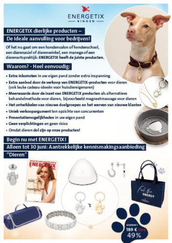 Flyer-A5-Introductieaanbieding-dieren NL-copyright-ENERGETIX